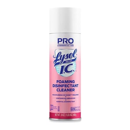 Lysol IC Foaming Disinfectant Aerosol Spray, 24 Oz. Capacity, Pack Of 12